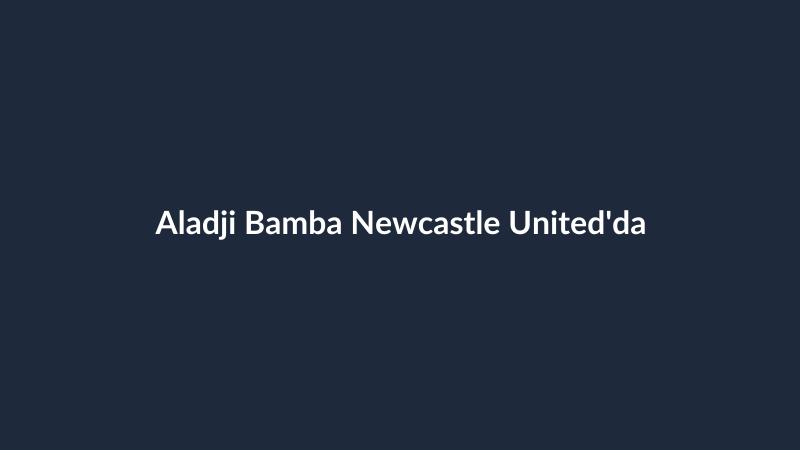 Aladji Bamba Newcastle United'da
